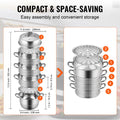 Dumpling Steamer Stainless Steel 5L 30cm Pot Gas Electric Stove