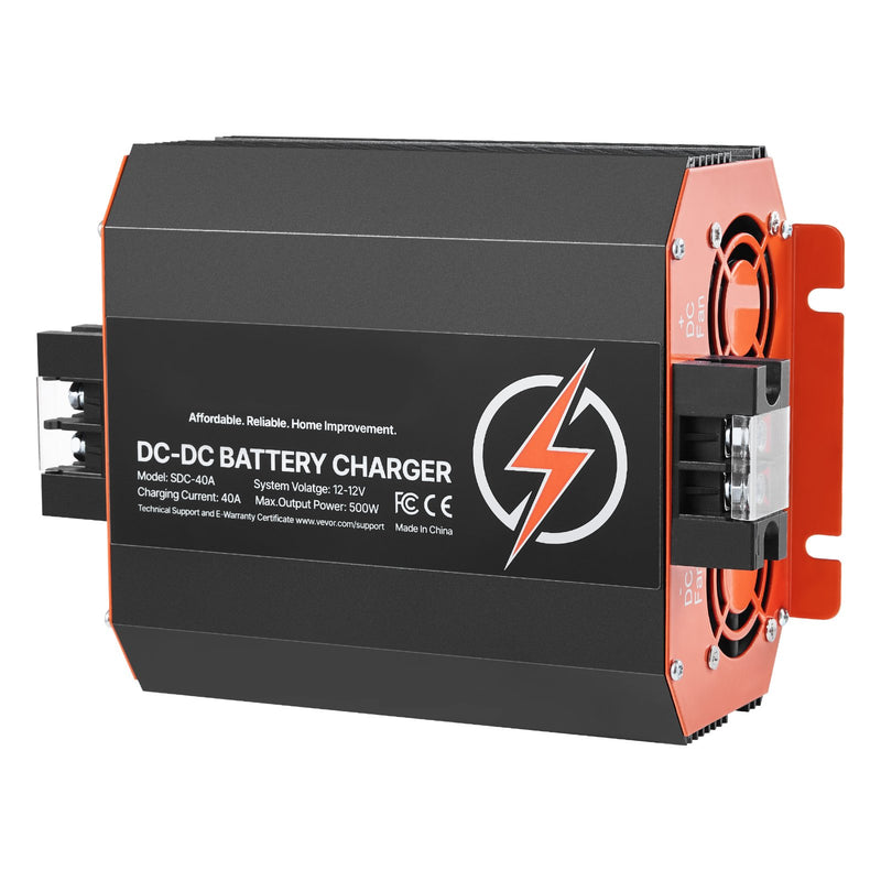 12V 40A DC-DC Battery Charger 500W Lead-Acid Lithium AGM GEL