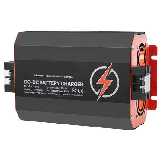 12V 60A DC Battery Charger 750W Lead-Acid Lithium AGM GEL RV