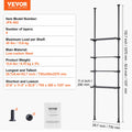 Over Toilet Storage 4-Tier Bathroom Shelf Rack Organiser Space