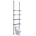 Over Toilet Storage 4-Tier Bathroom Shelf Rack Organiser Space