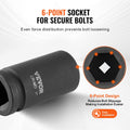 Axle Nut Impact Socket Set 3/4