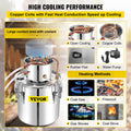 50L Copper Distiller Alcohol Moonshine Still Brewing Water Pump