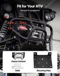 2041kg 12V Electric Winch ATV UTV Steel Wire Rope IP54 Waterproof