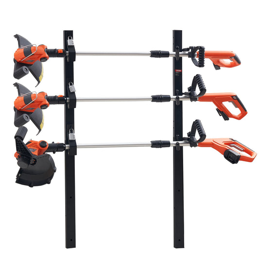 Trimmer Rack 3 Place Weeder Holder Landscape Trailer Pickup Mount Pair