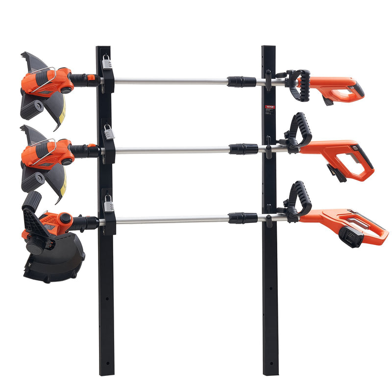 Trimmer Rack 3 Place Weeder Holder Landscape Trailer Pickup Mount Pair