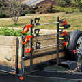 Trimmer Rack 3 Place Weeder Holder Landscape Trailer Pickup Mount Pair