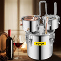3 Pot 12L Alcohol Distiller Water Wine Boiler Home Brew Still