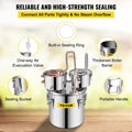 Moonshine Still 5 Gal 21L Stainless Steel Alcohol Distiller Copper Tube