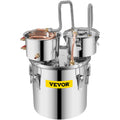 Moonshine Still 5 Gal 21L Stainless Steel Alcohol Distiller Copper Tube
