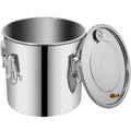 Moonshine Still 5 Gal 21L Stainless Steel Water Alcohol Distiller Copper Tube Home Brewing Kit Build-in Thermometer for DIY Whisky Wine Brandy, 5Gal, Silver
