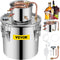 Moonshine Still 38L Stainless Steel Alcohol Distiller Copper Tube Home Brew