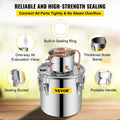 Moonshine Still 38L Stainless Steel Alcohol Distiller Copper Tube Home Brew