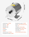 1800W 48V Brushless DC Motor 4500rpm E-Bike Dirt Bike