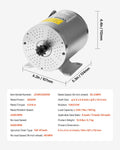 2000W 48V Brushless Motor Kit 4300rpm E-Bike Go Kart