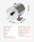 3000W 72V Electric Brushless Motor 4900rpm Go Kart E-Bike