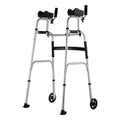 Folding Walker 2in1 Removable Armrests Height Adjustable 5