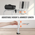 Folding Walker 2in1 Removable Armrests Height Adjustable 5