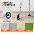 Folding Walker 2in1 Removable Armrests Height Adjustable 5