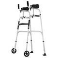 Folding Walker 2in1 Removable Armrests Height Adjustable 5