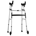 Folding Walker 2in1 Removable Armrests Height Adjustable 5