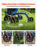 Rollator Walker Foldable Aluminum Seat Mobility Aid 136kg