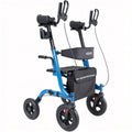 Rollator Walker Foldable Aluminum Seat Mobility Aid 136kg