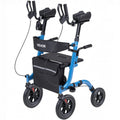 Rollator Walker Foldable Aluminum Seat Mobility Aid 136kg