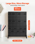 Pegboard Display Stand 43x33cm Black 15 Hooks Retail Shop
