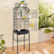 Large Bird Cage 62in Open Top Steel Parakeet Budgie Parrot with Stand