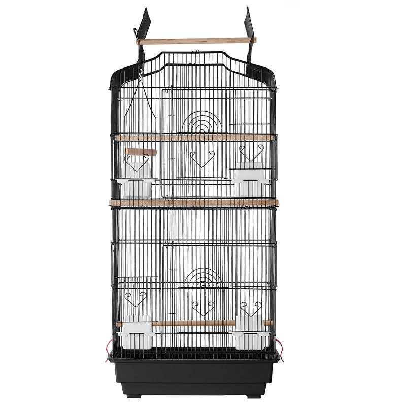 Artiss 39in Bird Cage Parakeet Cockatiel Metal Hanging Flight