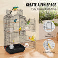 Artiss 39in Bird Cage Parakeet Cockatiel Metal Hanging Flight