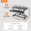 Standing Desk Converter 800mm Two-Tier Adjustable 140-510mm