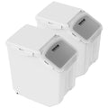 Ingredient Storage Bin 2x15L Dispenser Airtight Lid Measuring Cups