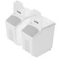 Ingredient Storage Bin 2x15L Dispenser Airtight Lid Measuring Cups