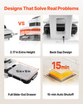 Auto Heat Press 38x38cm T-Shirt Digital Display Adjustable