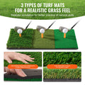 Golf Net 10x7ft Practice Hitting Aid Indoor Outdoor With Mats Balls
