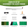 Golf Net 10x7ft Practice Hitting Aid Indoor Outdoor With Mats Balls