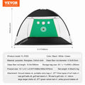 Golf Net 10x7ft Practice Hitting Aid Indoor Outdoor With Mats Balls
