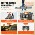 Pop Up Gazebo 10x10ft 6 Sided Screen Tent Mosquito Netting Army Green