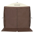 Pop Up Gazebo 6x6FT 4 Sided Tent Brown Mosquito Mesh Netting