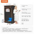 Portable Steam Sauna Tent 1000W Full Size 880x880x1600mm Chair
