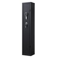Gun Safe, Heavy Duty Cold-Rolled Steel Fireproof Rifle Cabinet with Digital Keypad & Key, Large Long Gun Cabinet with Magazine and LED Lighting, Adjustable Racks for Rifles, Pistols, Shotgun