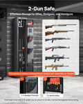 Gun Safe Heavy Duty Fireproof Rifle Cabinet Digital Keypad LED 80 Char
