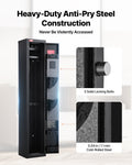 Gun Safe Heavy Duty Fireproof Rifle Cabinet Digital Keypad LED 80 Char