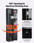 Gun Safe Heavy Duty Fireproof Rifle Cabinet Digital Keypad LED 80 Char