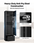 4 Gun Safe Long Gun Cabinet Rifles Pistols Digital Lock Key