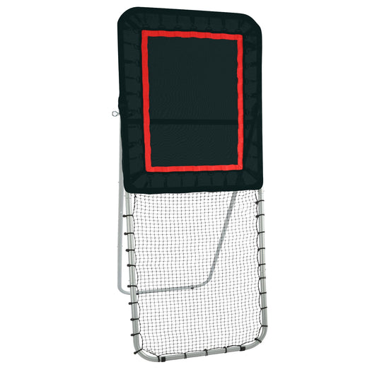 Lacrosse Rebounder 3x8ft Volleyball Baseball Pitchback Net Black