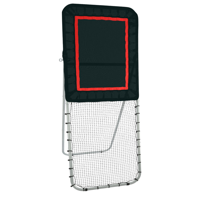 Lacrosse Rebounder 3x8ft Volleyball Baseball Pitchback Net Black