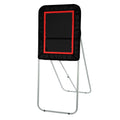 Folding Lacrosse Rebounder for Backyard, 3x4 Ft Volleyball Bounce Back Net, Pitchback Throwback Baseball Softball Return Training Screen, Adjustable Angle Shooting Practice Training Wall, Black